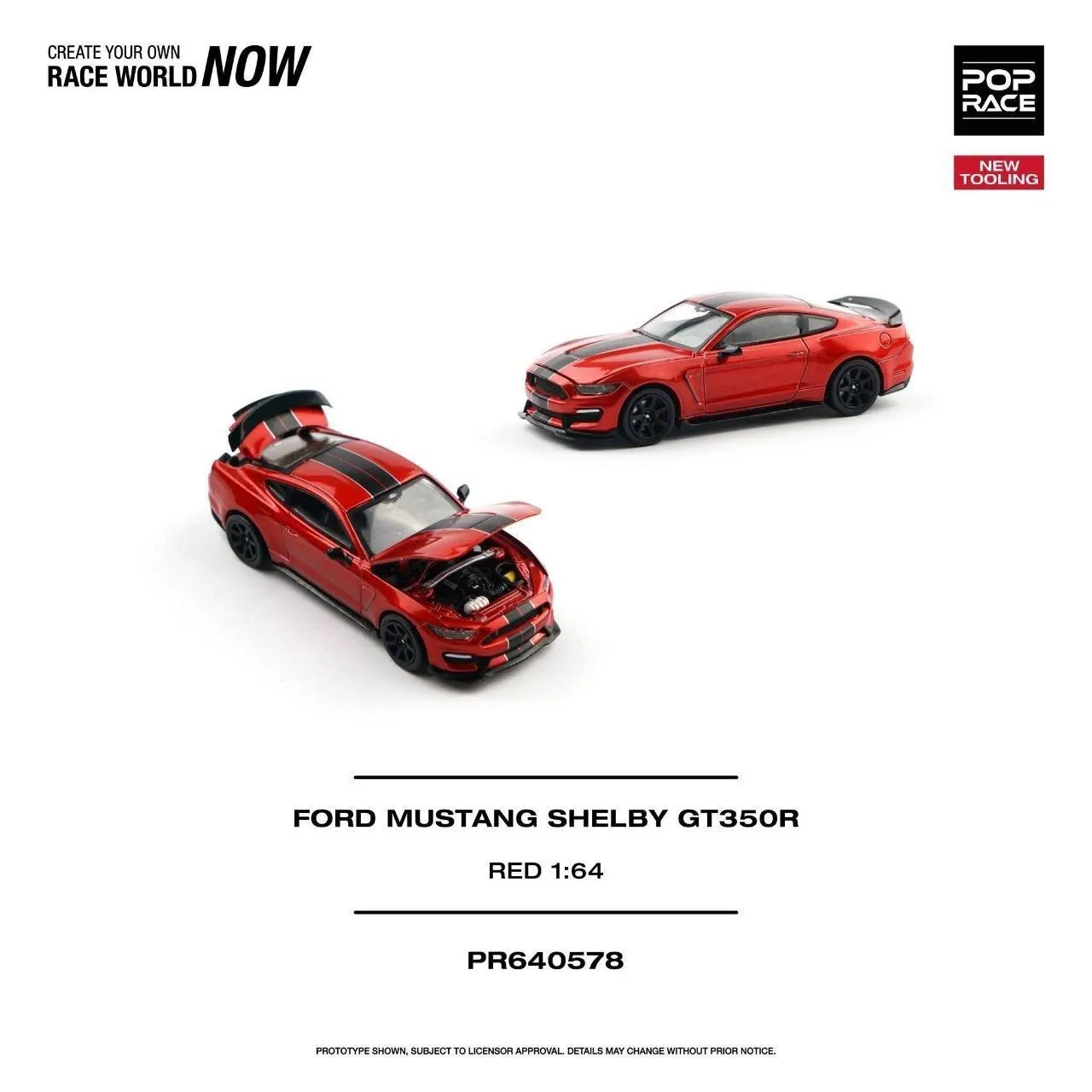 FORD MUSTANG SHELBY GT350R RACE RED